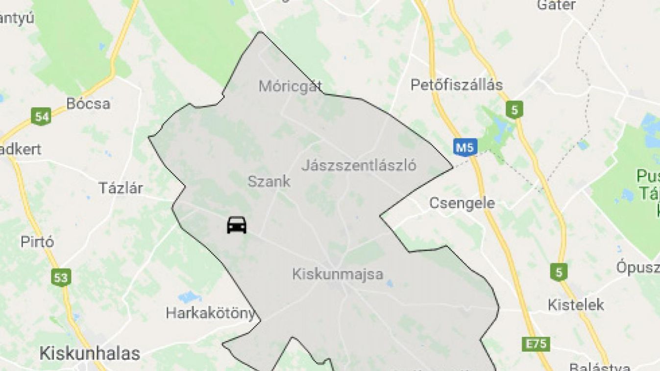 Árokba csapódott egy autó Majsa és Tázlár között