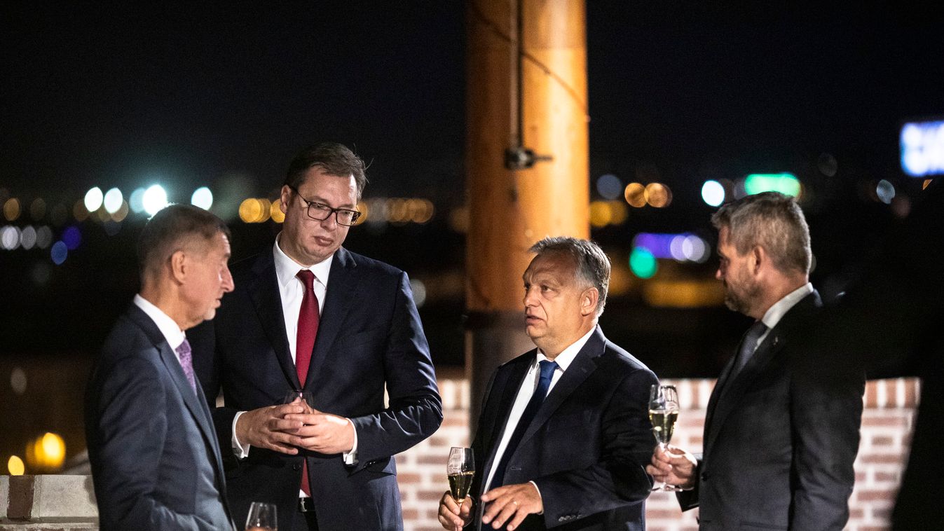 Cseh, szlovák és szerb kollégáit fogadta Orbán Viktor