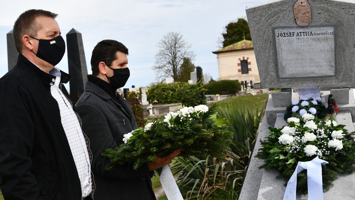 Felújították József Attila nagyszüleinek szabadszállási sírját