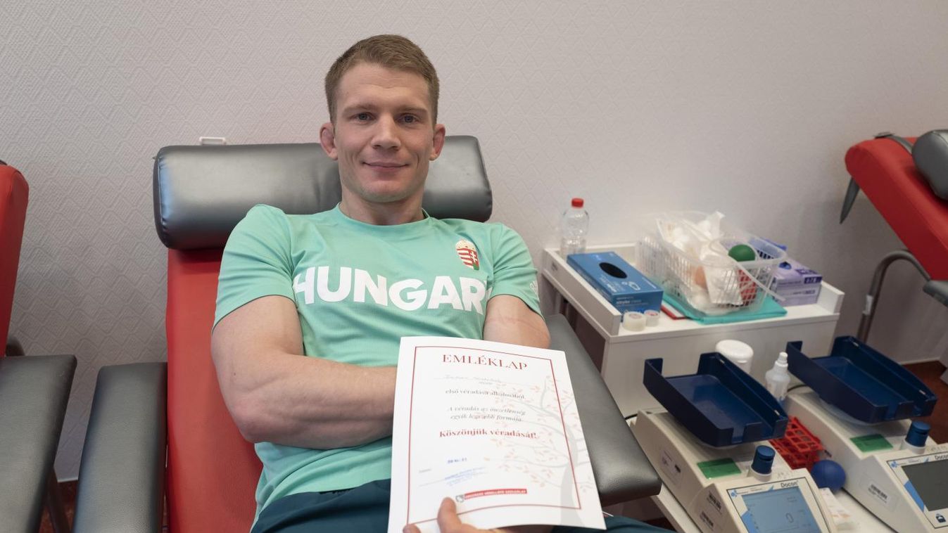 Krizsán Szabolcs cselgáncsozó is a vérét adja másokért