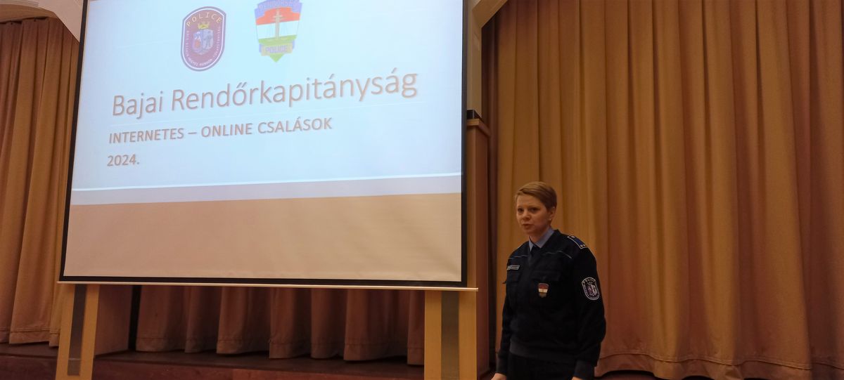 internetes csalás, Suszterné Kovácsics Klára , előadás, rendőrség