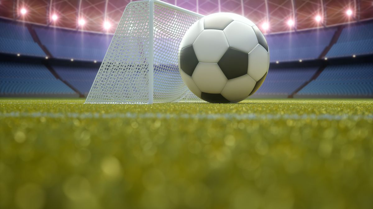 Soccer,Ball,Bigger,Than,The,Goal.,Game,Concept,Impossible,To