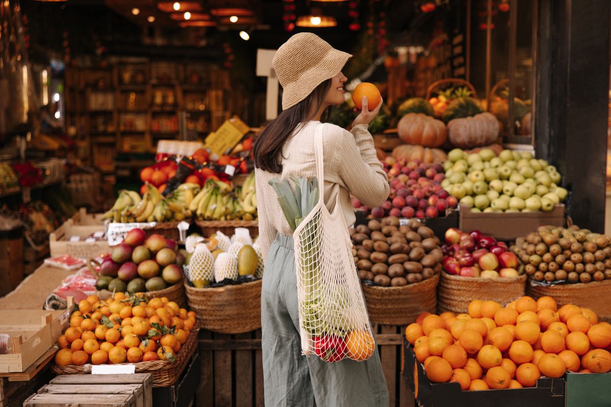 piac, zöldség, gyümölcs