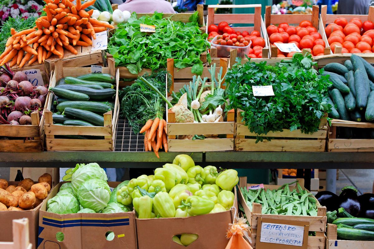 zöldség, gyümölcs, piac