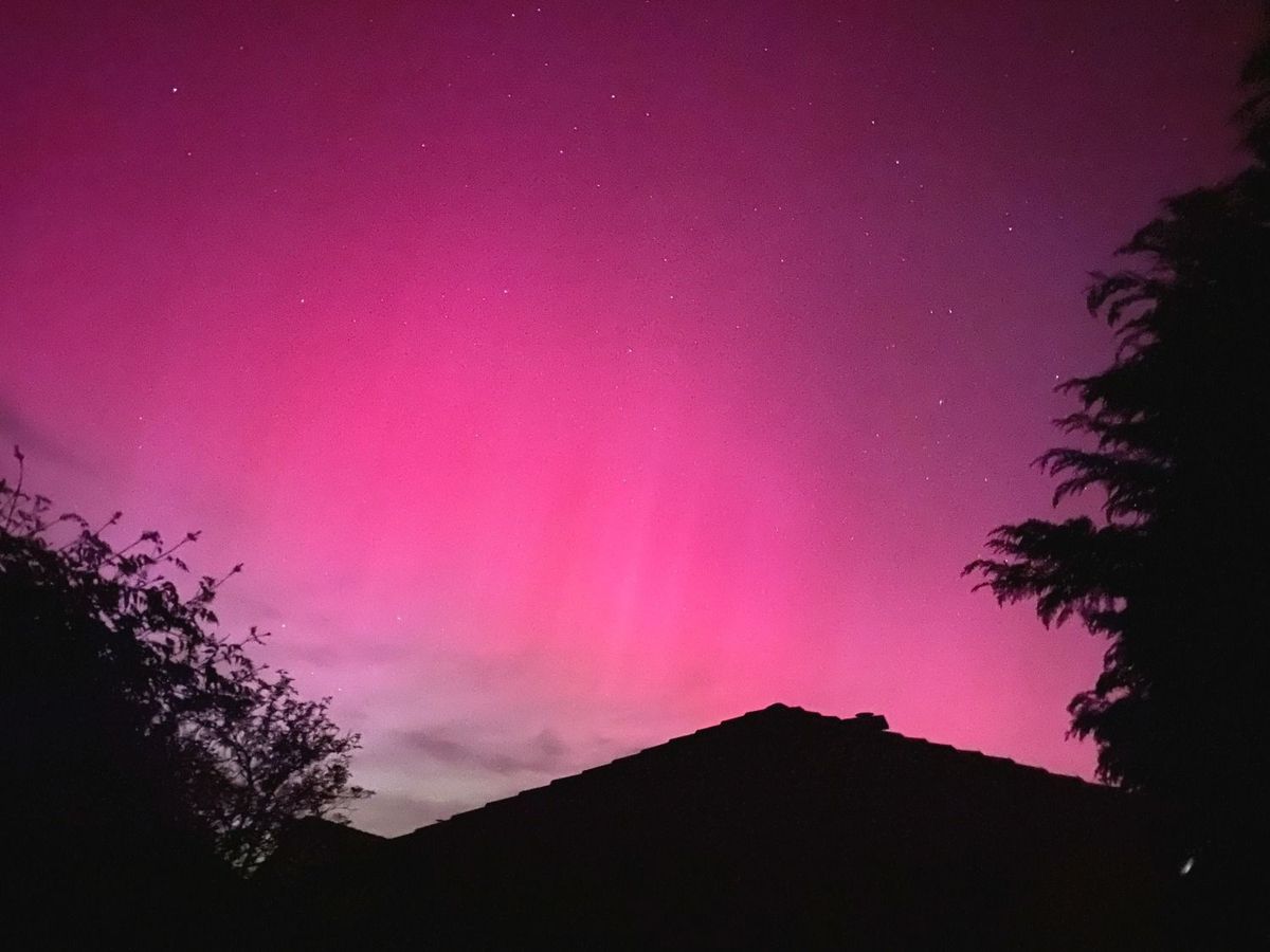 sarki fény, aurora borealis, Kecskemét