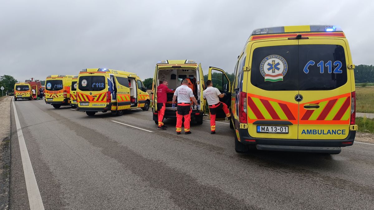 halálos baleset, mentőhelikopter, 55-ös főút