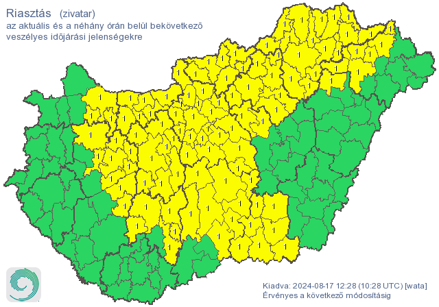 hungaromet, riasztás, Bács-Kiskun, 