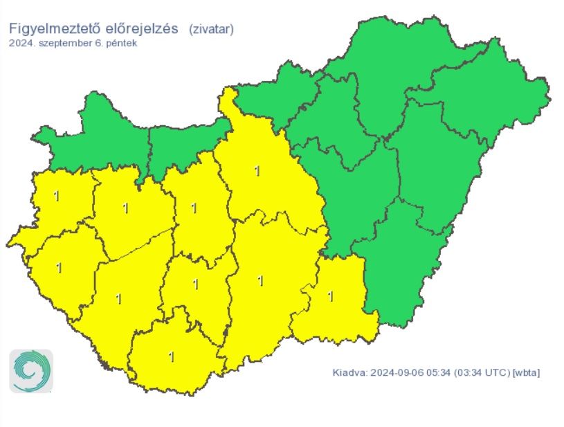 zivatar, Bács-Kiskun, riasztás