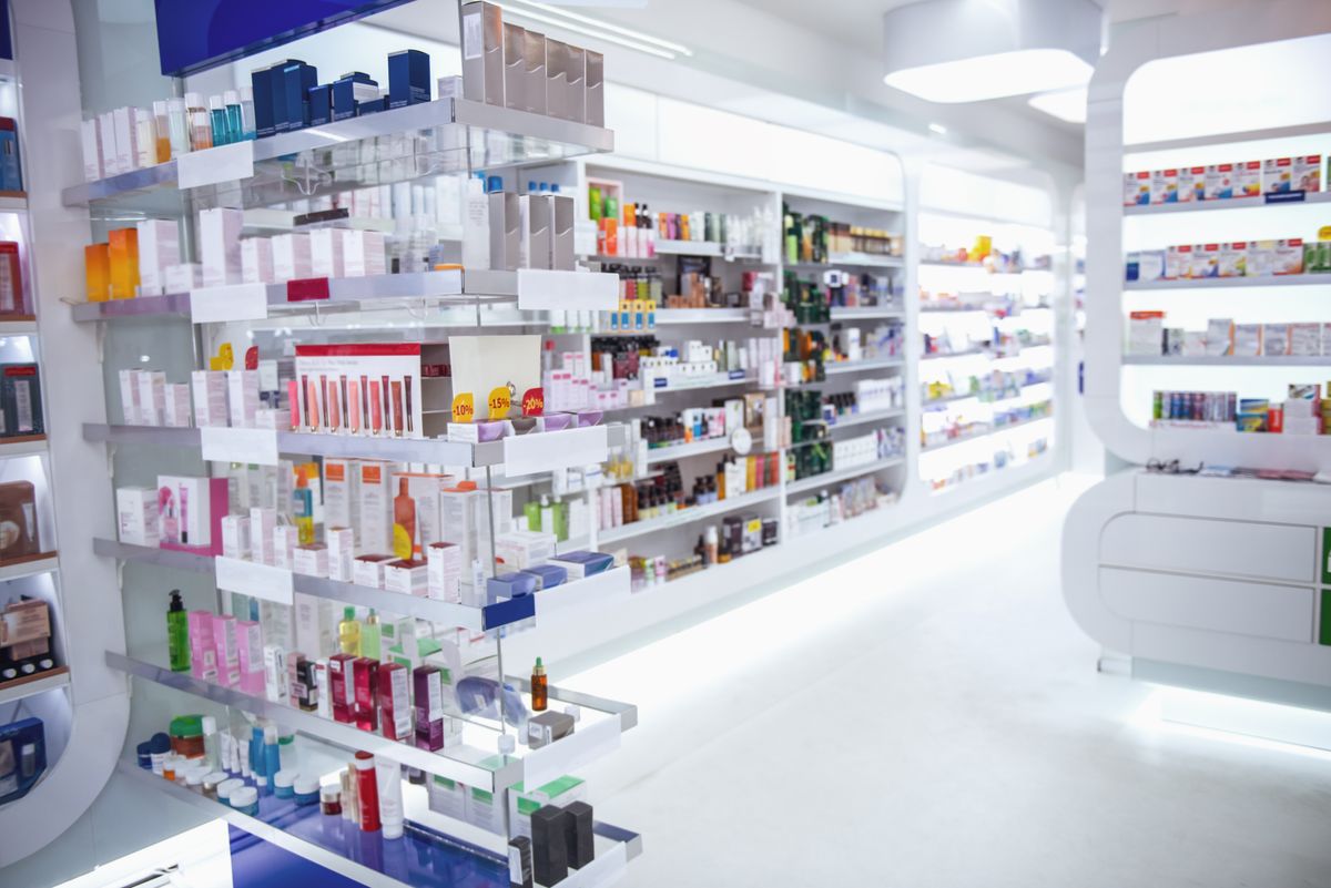 Modern,Pharmacy,With,Variety,Of,Medications,And,Cosmetics,For,Everyone