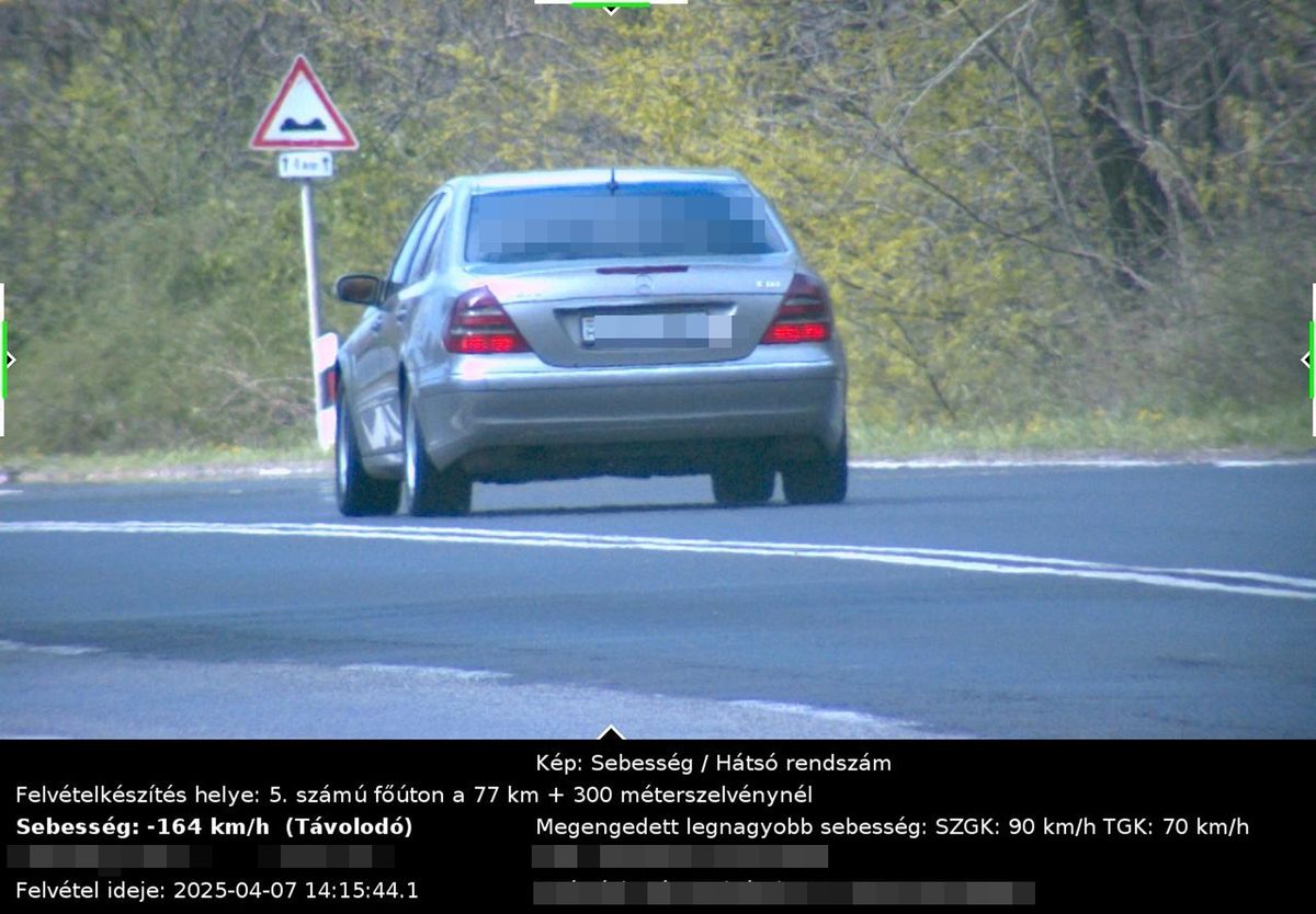 gyorshajtás rendőrség, Bács-Kiskun