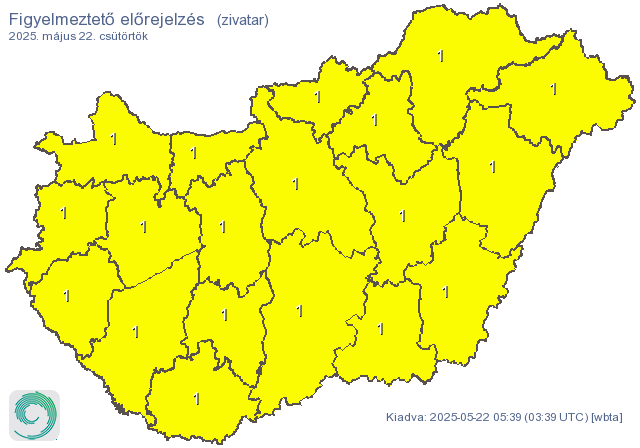 időjárás, riasztás, zivatar