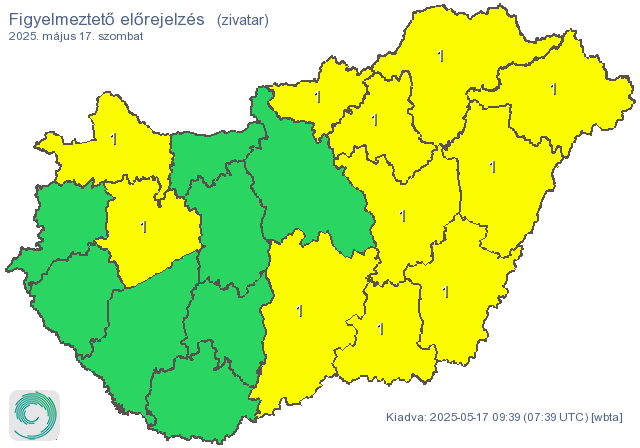 zivatar, időjárás, riasztás,