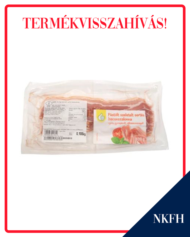 Termékvisszahívás, bacon, auchan