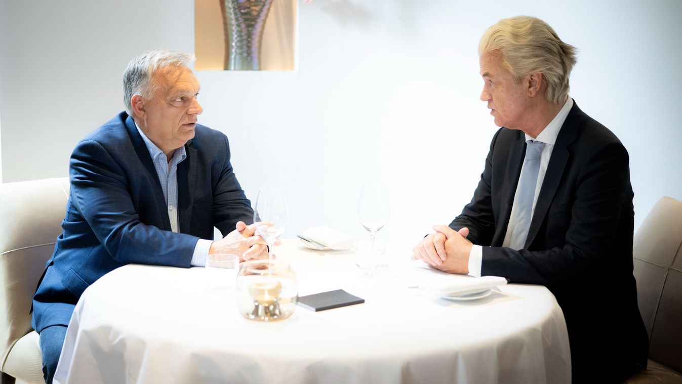 Orbán Viktor megbeszélést folytatott Geert Wildersszel Hágában