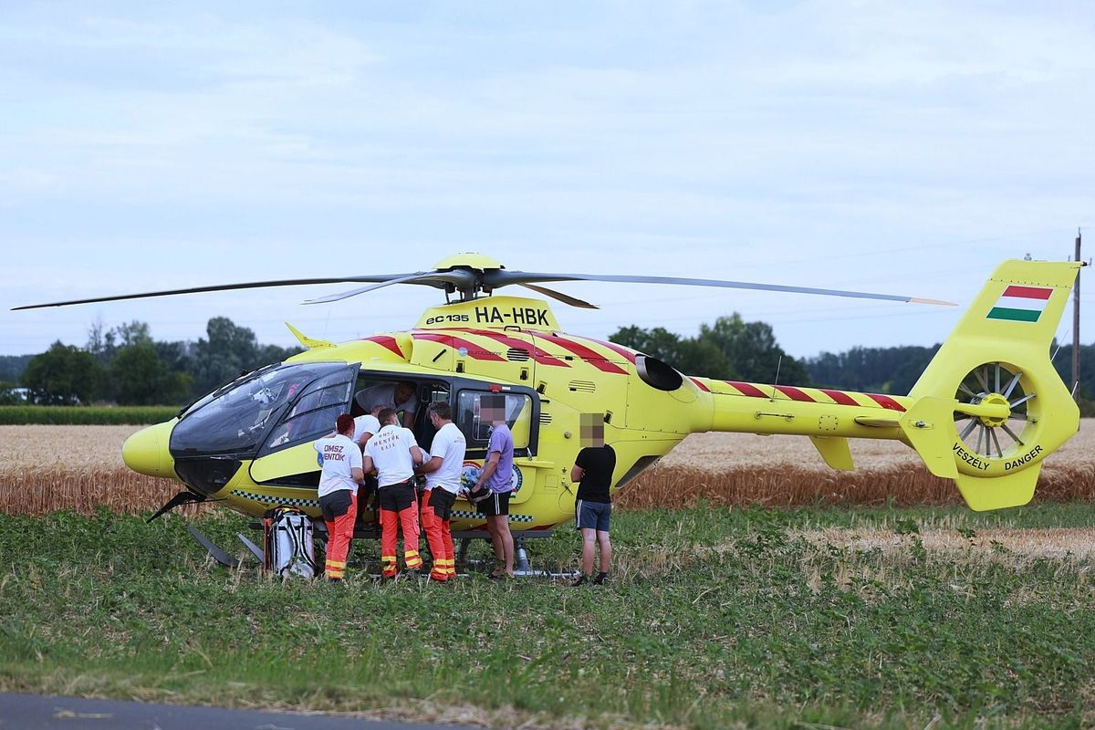 baleset, Rém, mentőhelikopter,