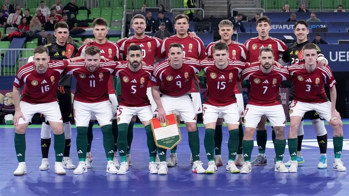 Először nyert Eb-meccset a magyar futsalválogatott Kép
